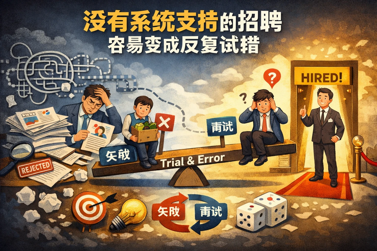 没有系统支持的招聘,容易变成反复试错