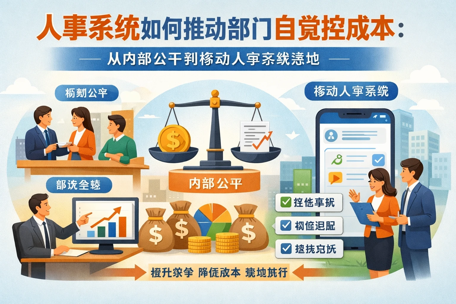 人事系统如何推动部门自觉控成本：从内部公平到移动人事系统落地
