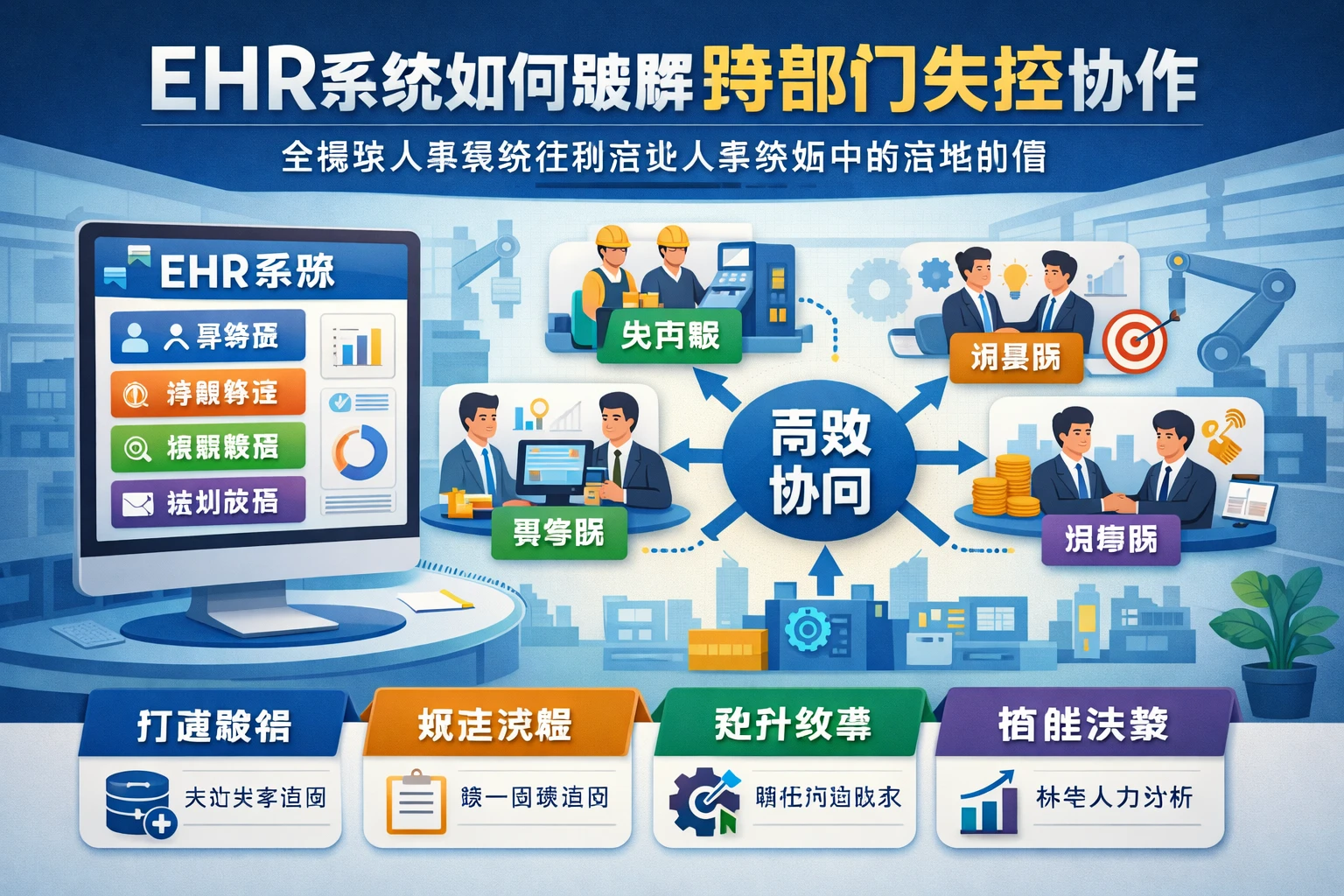 ehr系统如何破解跨部门失控协作：全模块人事系统在制造业人事系统中的落地价值