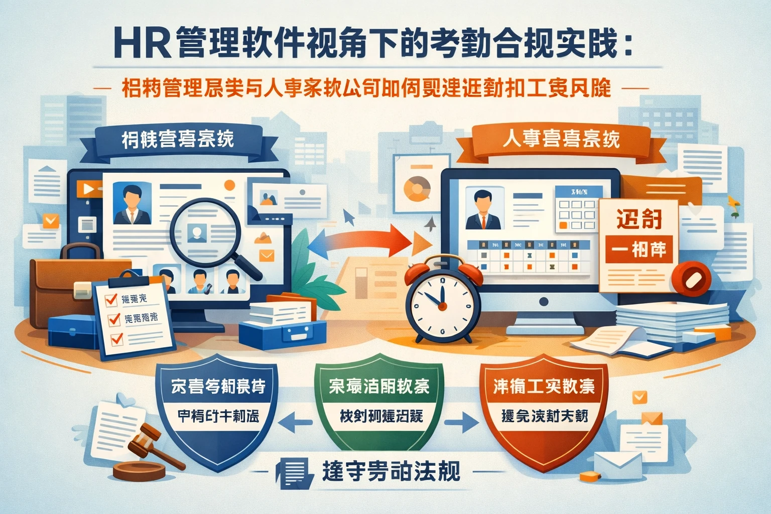 HR管理软件视角下的考勤合规实践：招聘管理系统与人事系统公司如何规避迟到扣工资风险