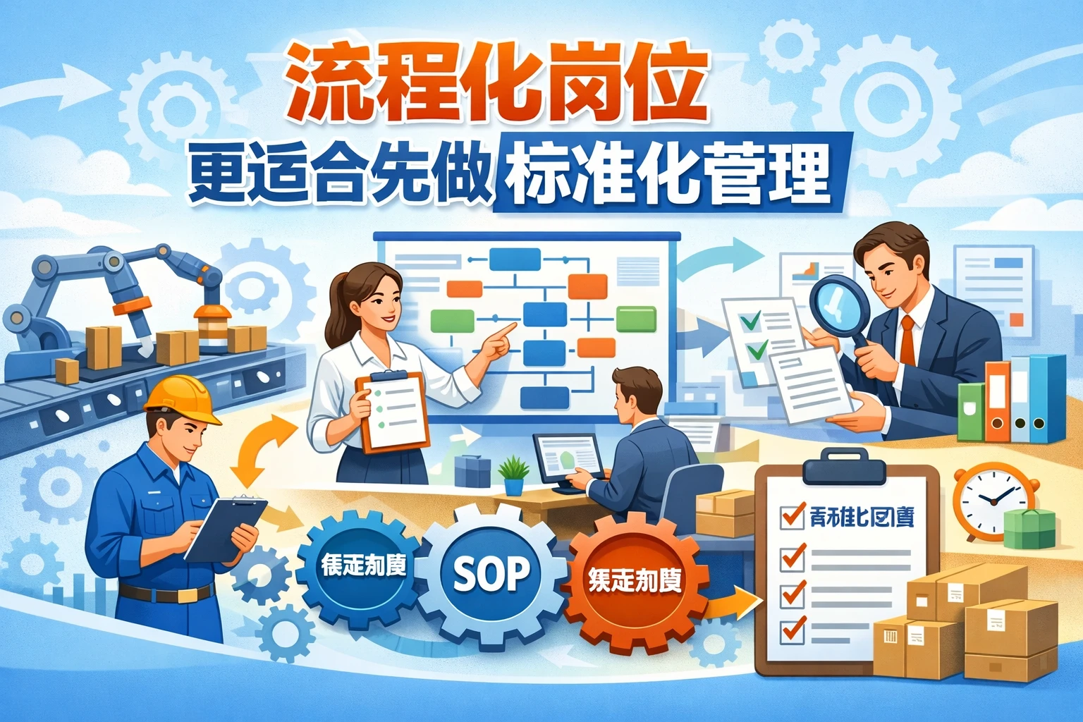 流程化岗位更适合先做标准化管理