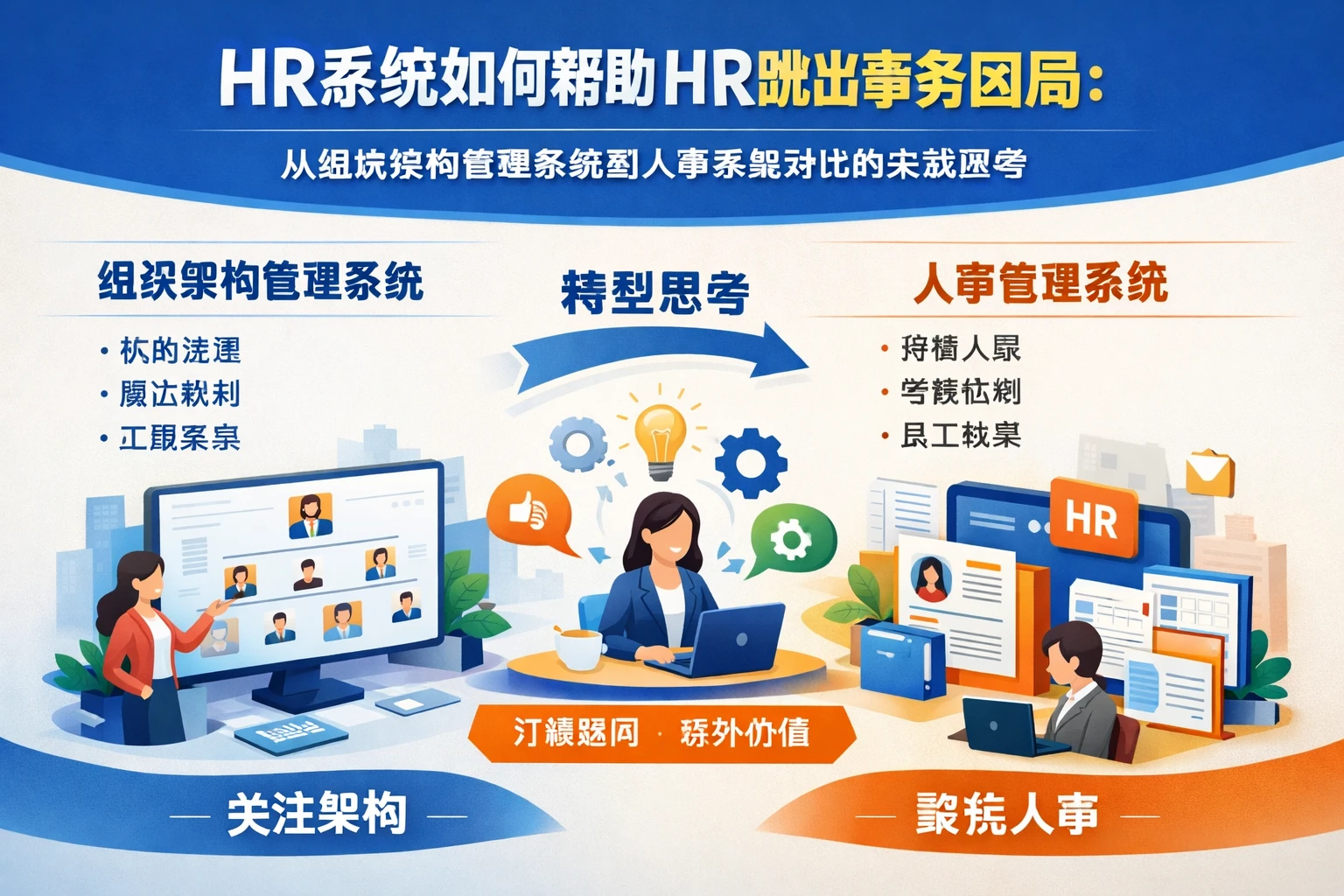 HR系统如何帮助HR跳出事务困局：从组织架构管理系统到人事系统对比的实战思考