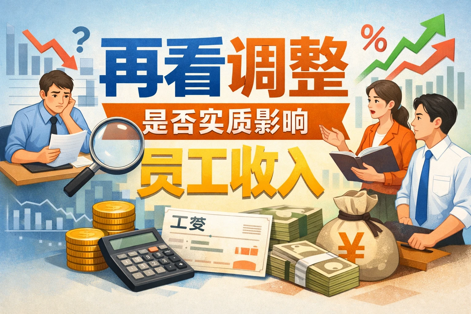 再看调整是否实质影响员工收入