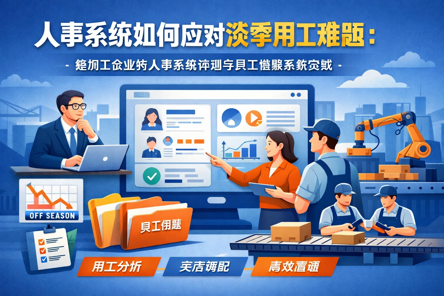 人事系统如何应对淡季用工难题：轻加工企业的人事系统评测与员工档案系统实践