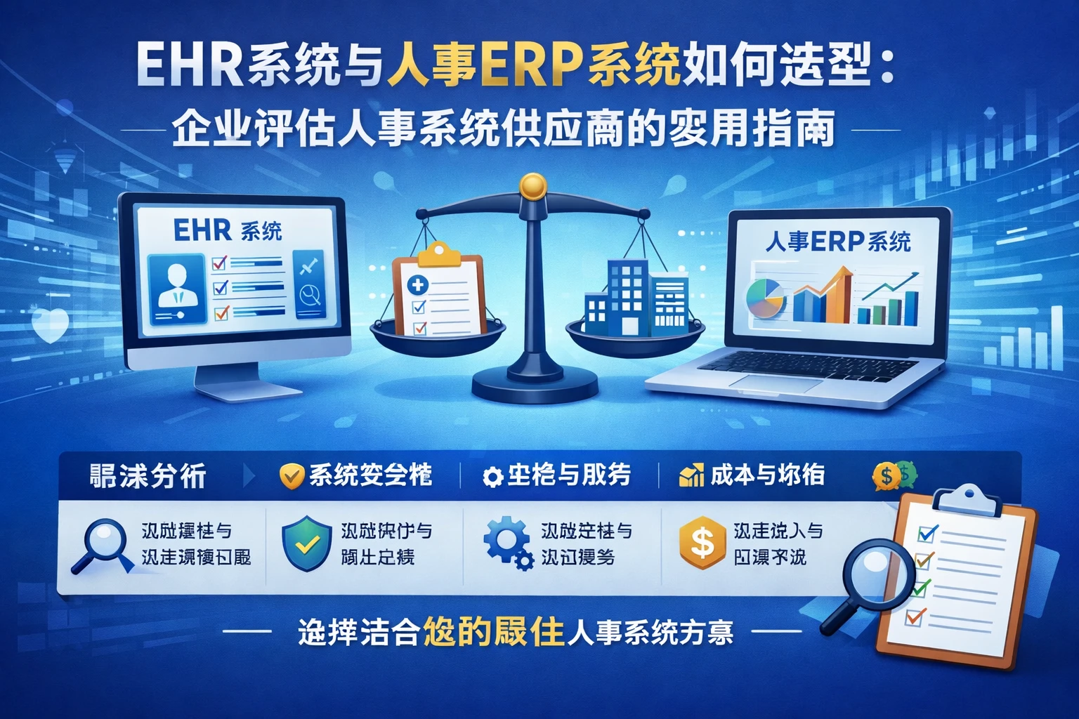 ehr系统与人事ERP系统如何选型:企业评估人事系统供应商的实用指南
