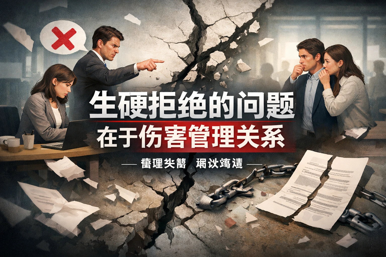 生硬拒绝的问题,在于伤害管理关系