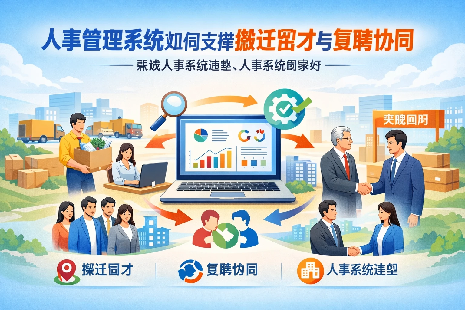 人事管理系统如何支撑搬迁留才与复聘协同——兼谈人事系统选型、人事系统哪家好