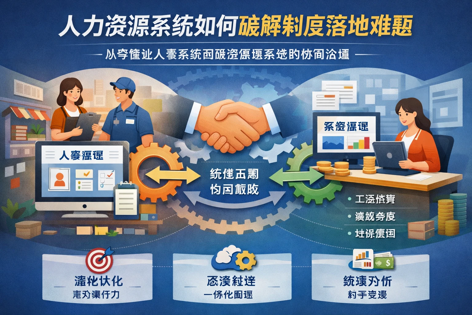 人力资源系统如何破解制度落地难题:从零售业人事系统到薪资管理系统的协同治理