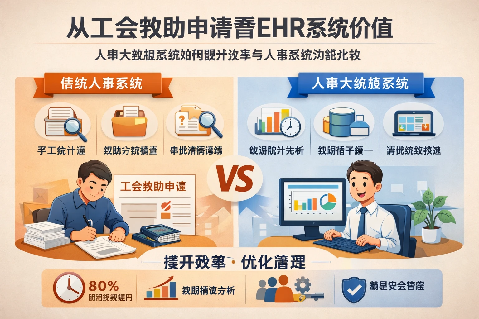 从工会救助申请看ehr系统价值：人事大数据系统如何提升效率与人事系统功能比较