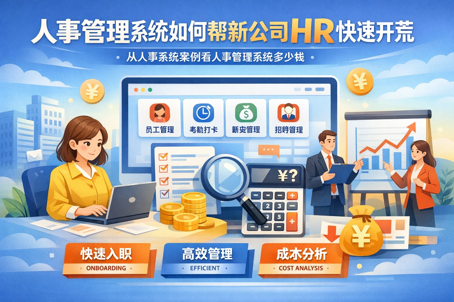 人事管理系统如何帮新公司HR快速开荒：从人事系统案例看人事管理系统多少钱
