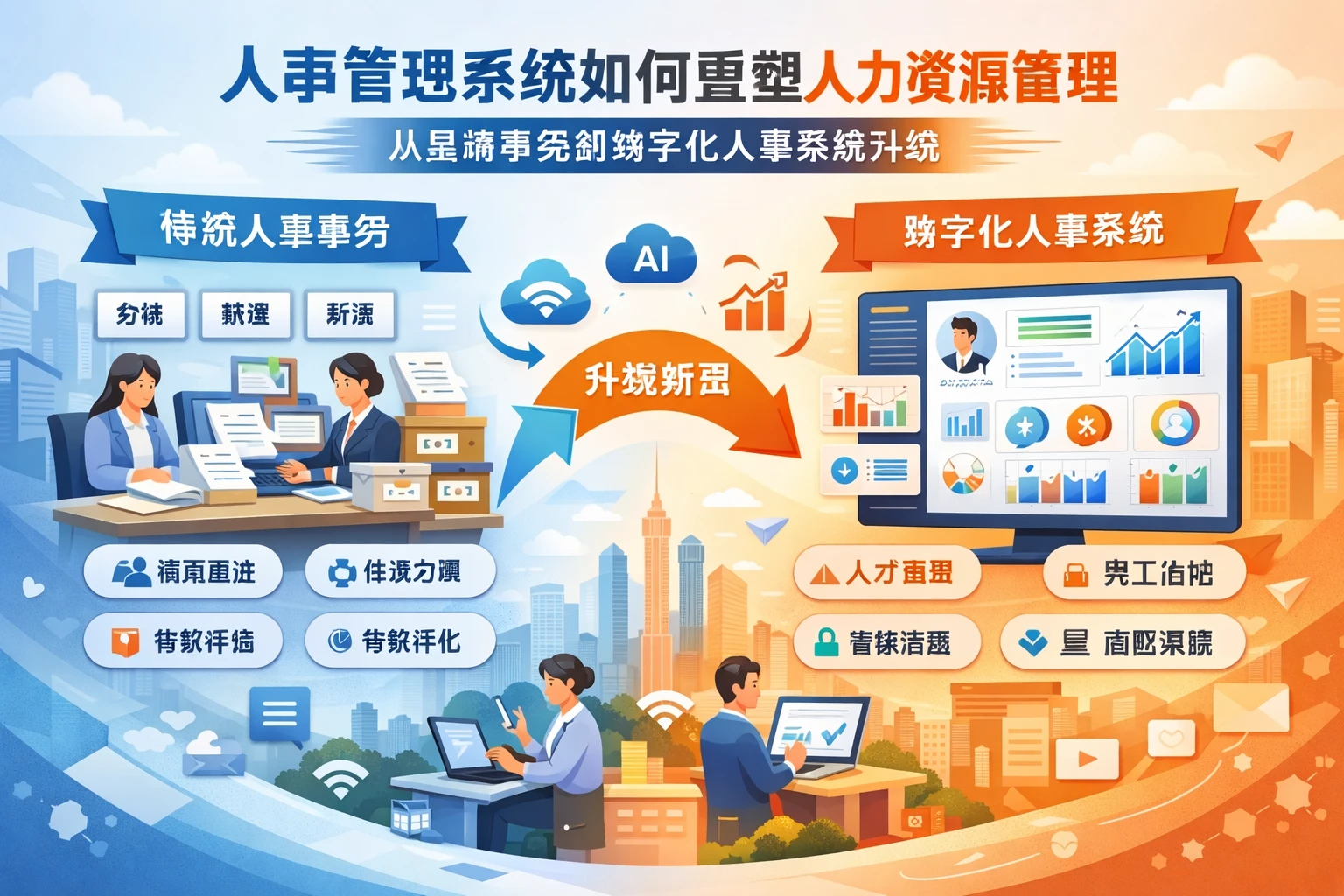 人事管理系统如何重塑人力资源管理：从基础事务到数字化人事系统升级