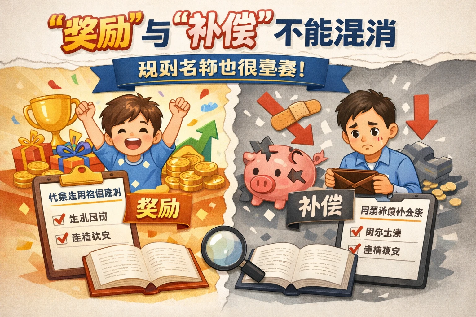 “奖励”与“补偿”不能混淆,规则名称也很重要