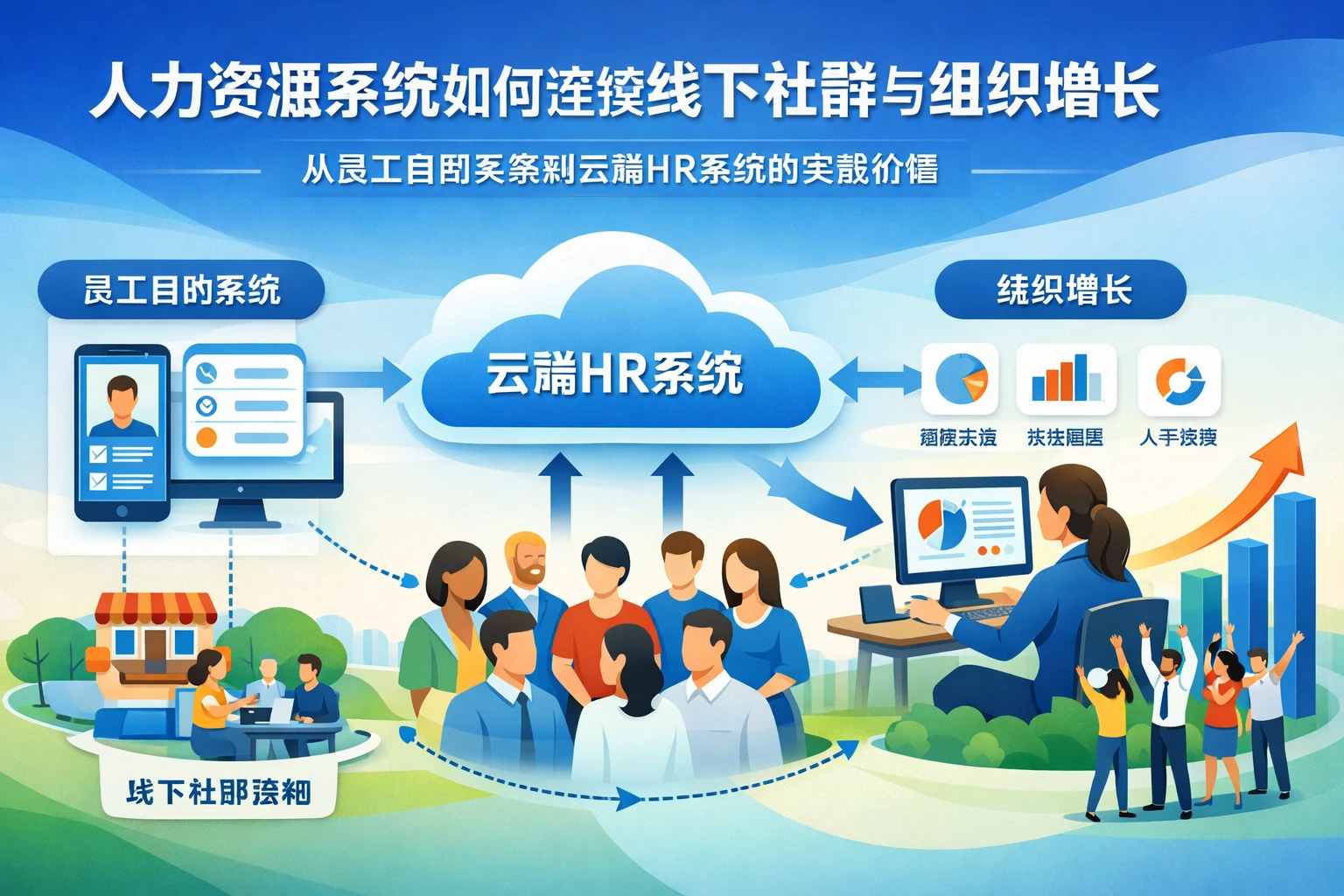 人力资源系统如何连接线下社群与组织增长:从员工自助系统到云端HR系统的实践价值