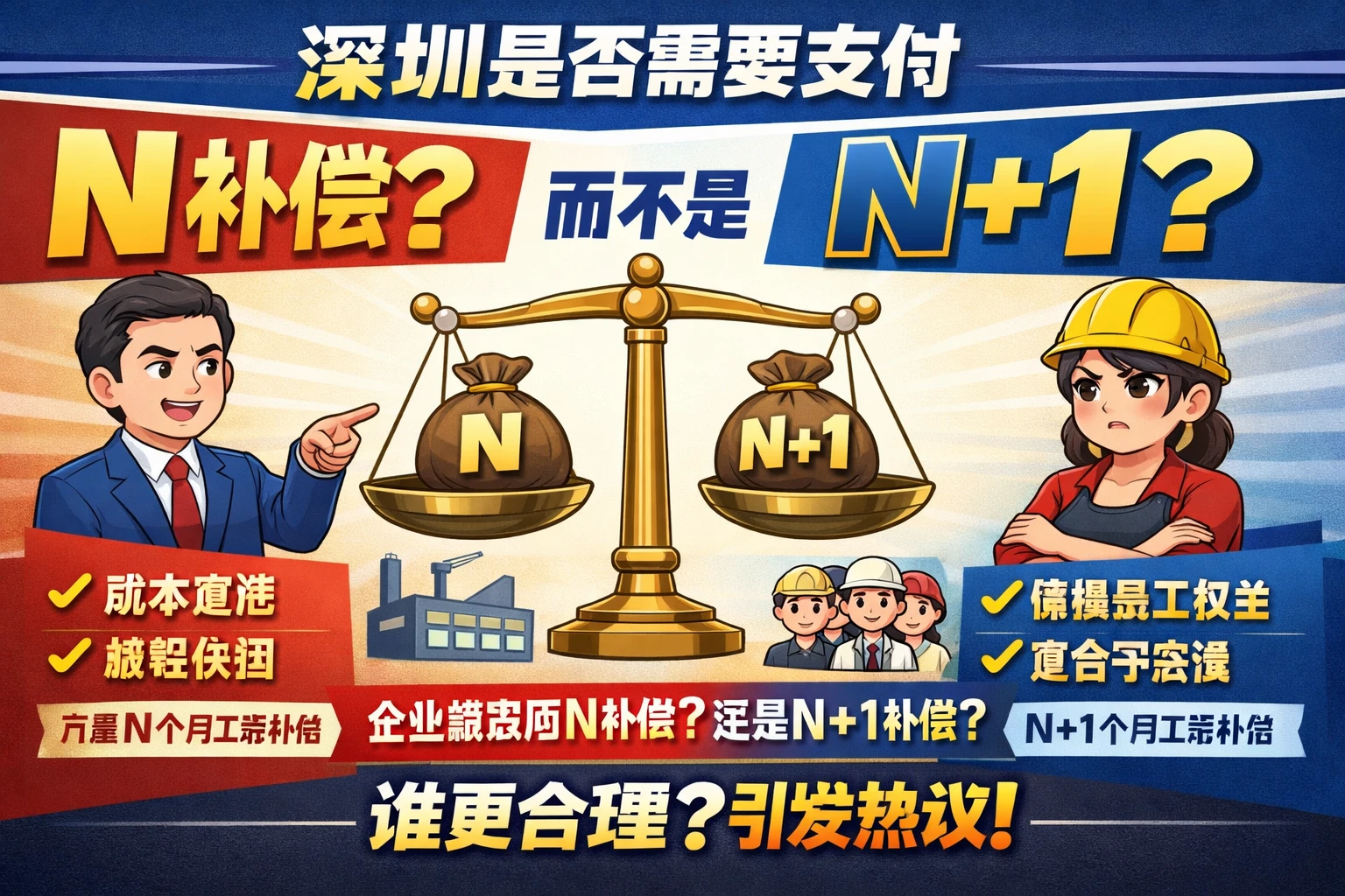 深圳是否需要支付N补偿,而不是N+1