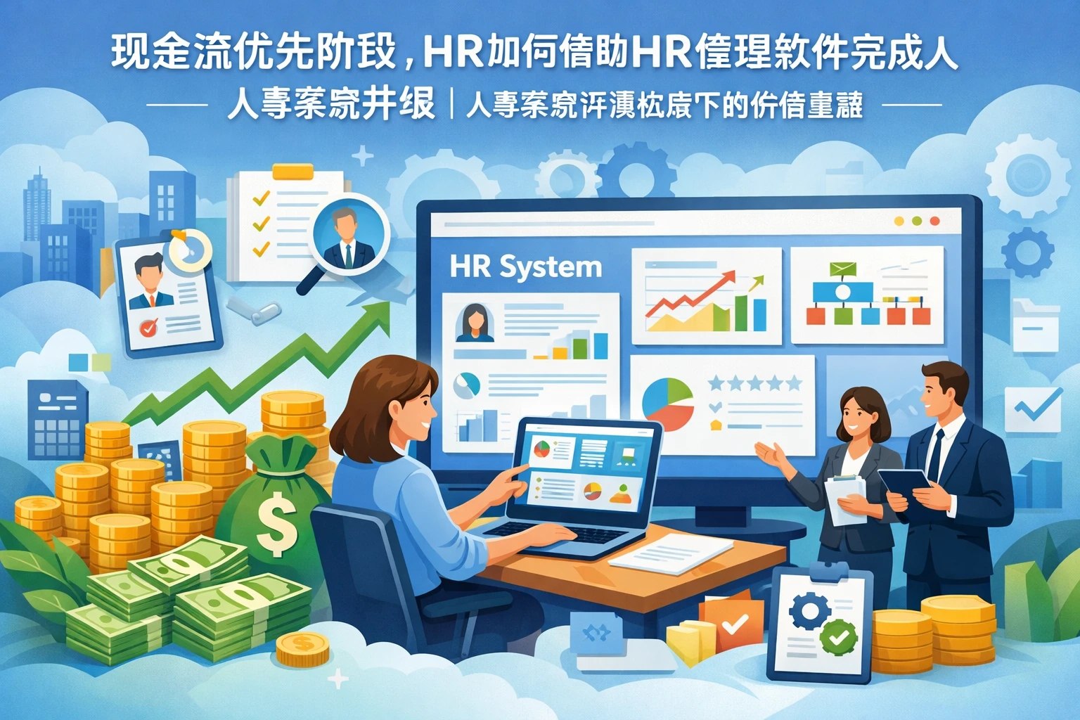 现金流优先阶段,HR如何借助HR管理软件完成人事系统升级|人事系统评测视角下的价值重塑
