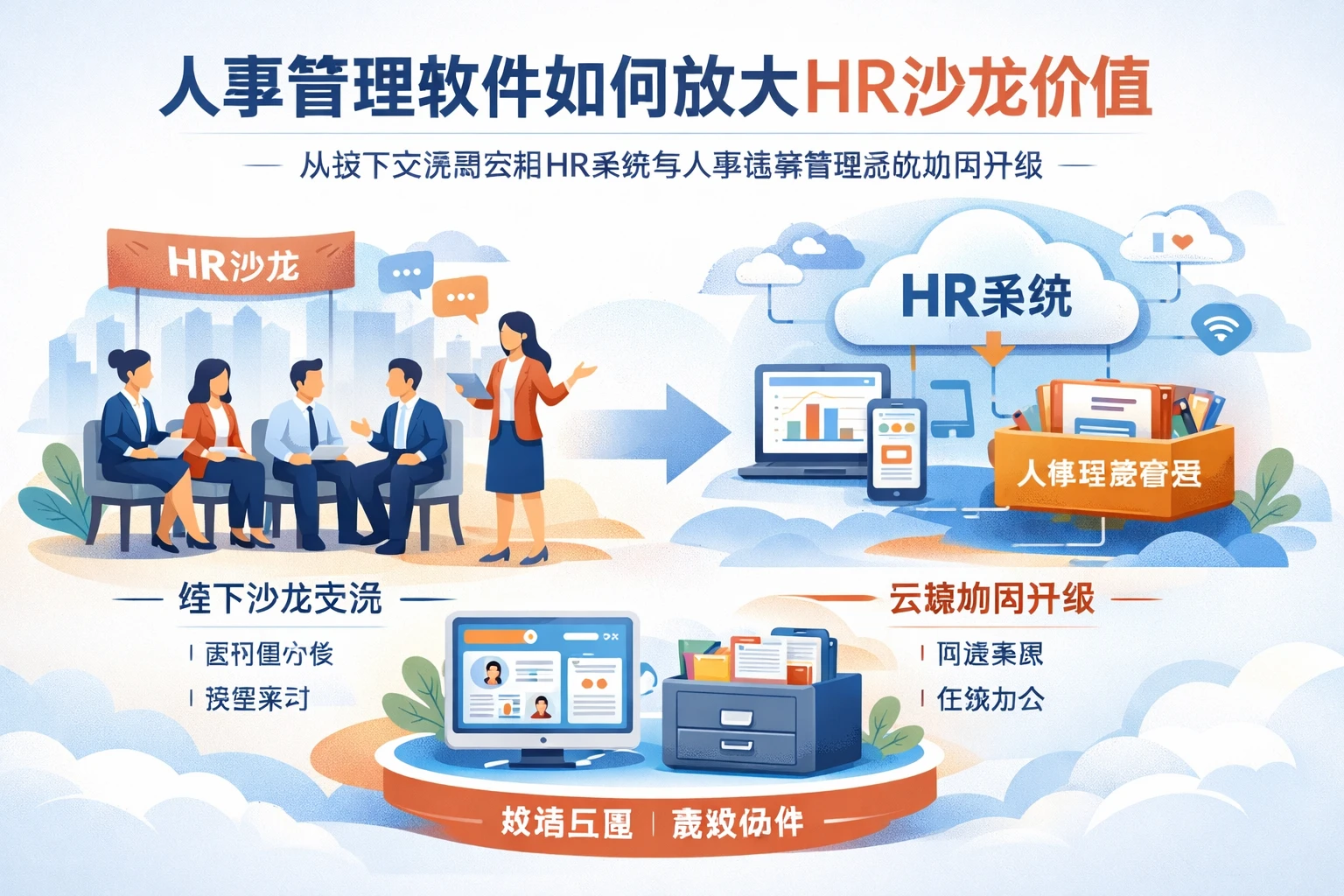 人事管理软件如何放大HR沙龙价值：从线下交流到云端HR系统与人事档案管理系统协同升级