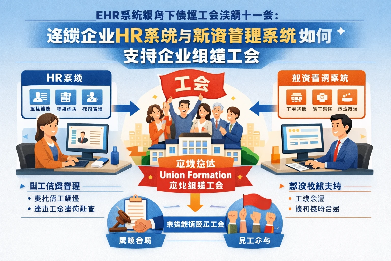 ehr系统视角下读懂工会法第十一条：连锁企业HR系统与薪资管理系统如何支持企业组建工会