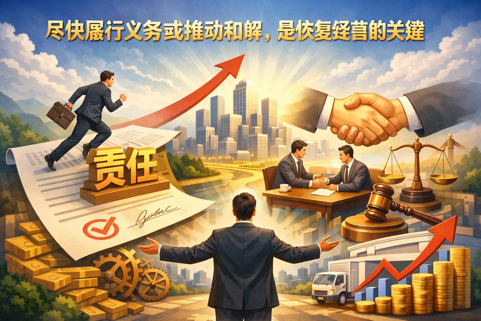 尽快履行义务或推动和解,是恢复经营的关键