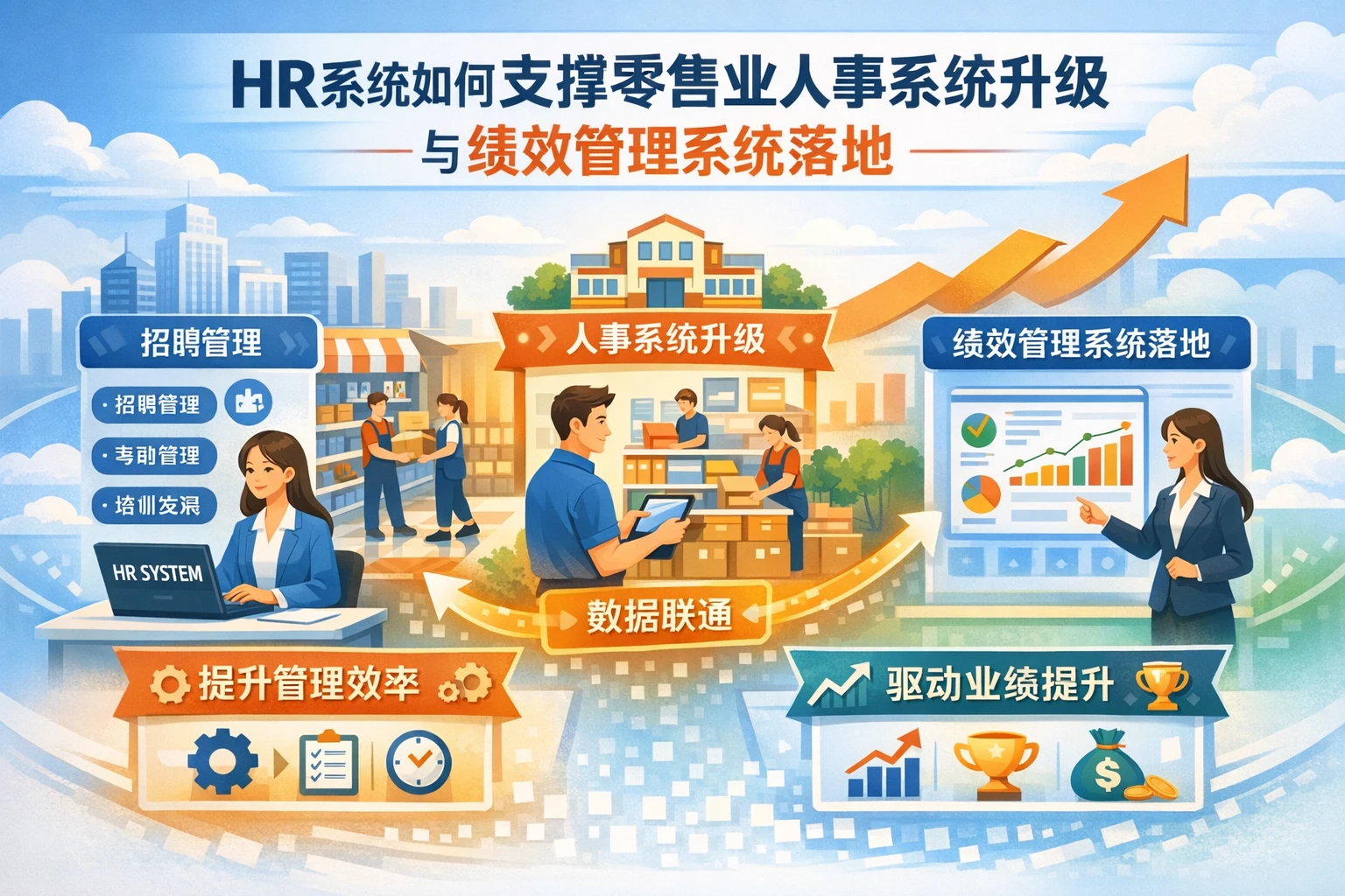 HR系统如何支撑零售业人事系统升级与绩效管理系统落地