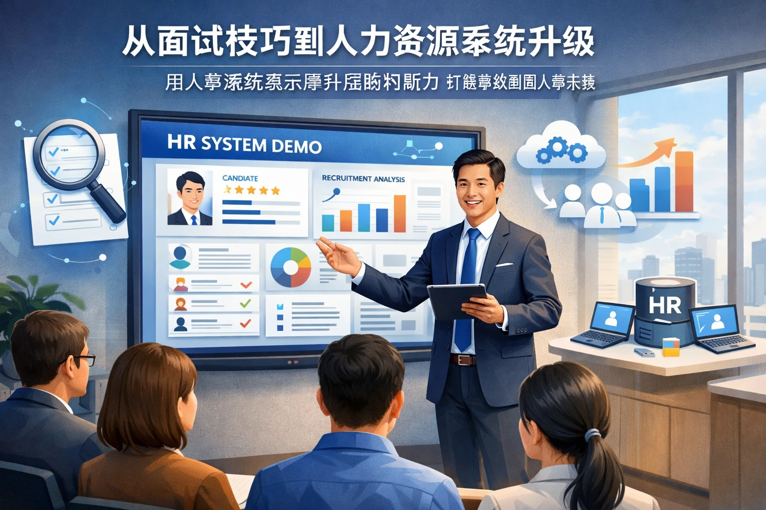 从面试技巧到人力资源系统升级：用人事系统演示提升招聘判断力，打造高效集团人事系统