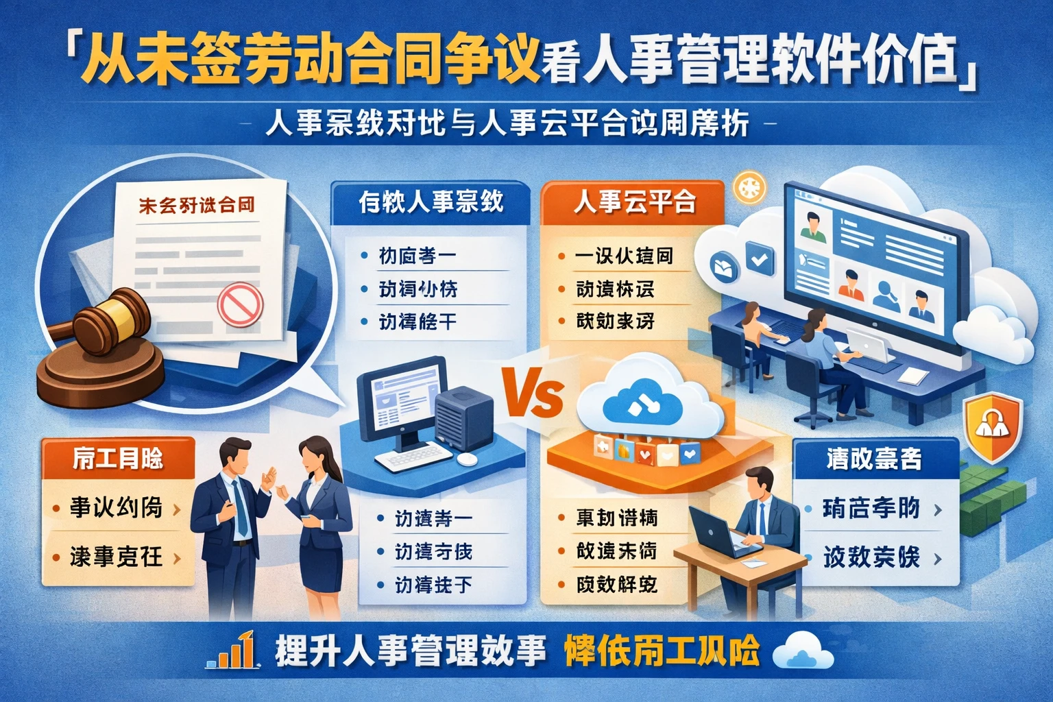 从未签劳动合同争议看人事管理软件价值：人事系统对比与人事云平台应用解析