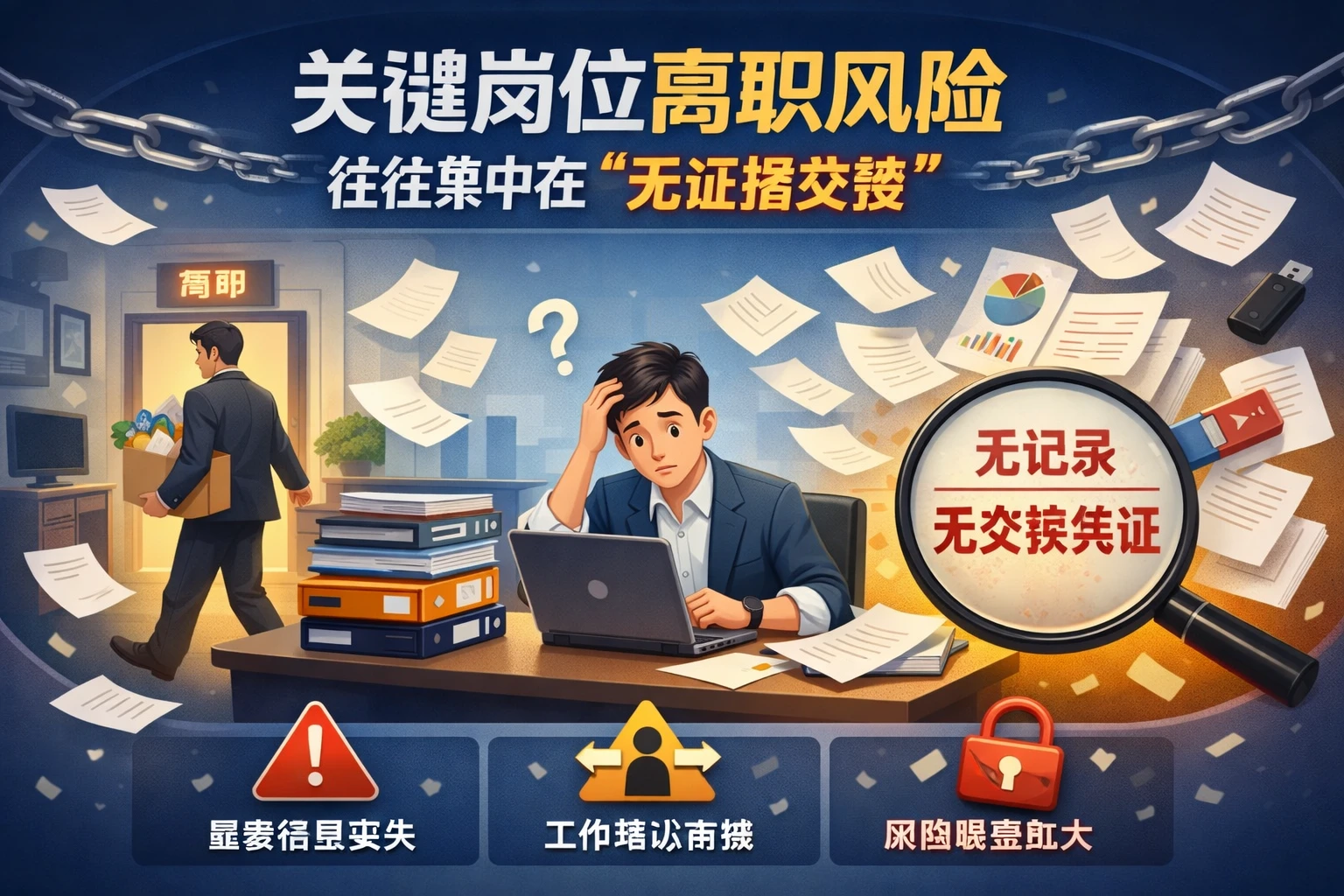 关键岗位离职风险，往往集中在“无证据交接”