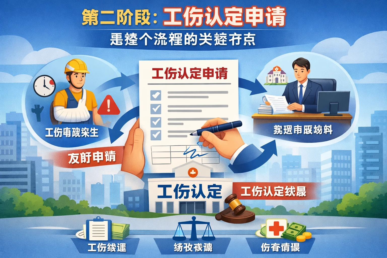 第二阶段:工伤认定申请是整个流程的关键节点