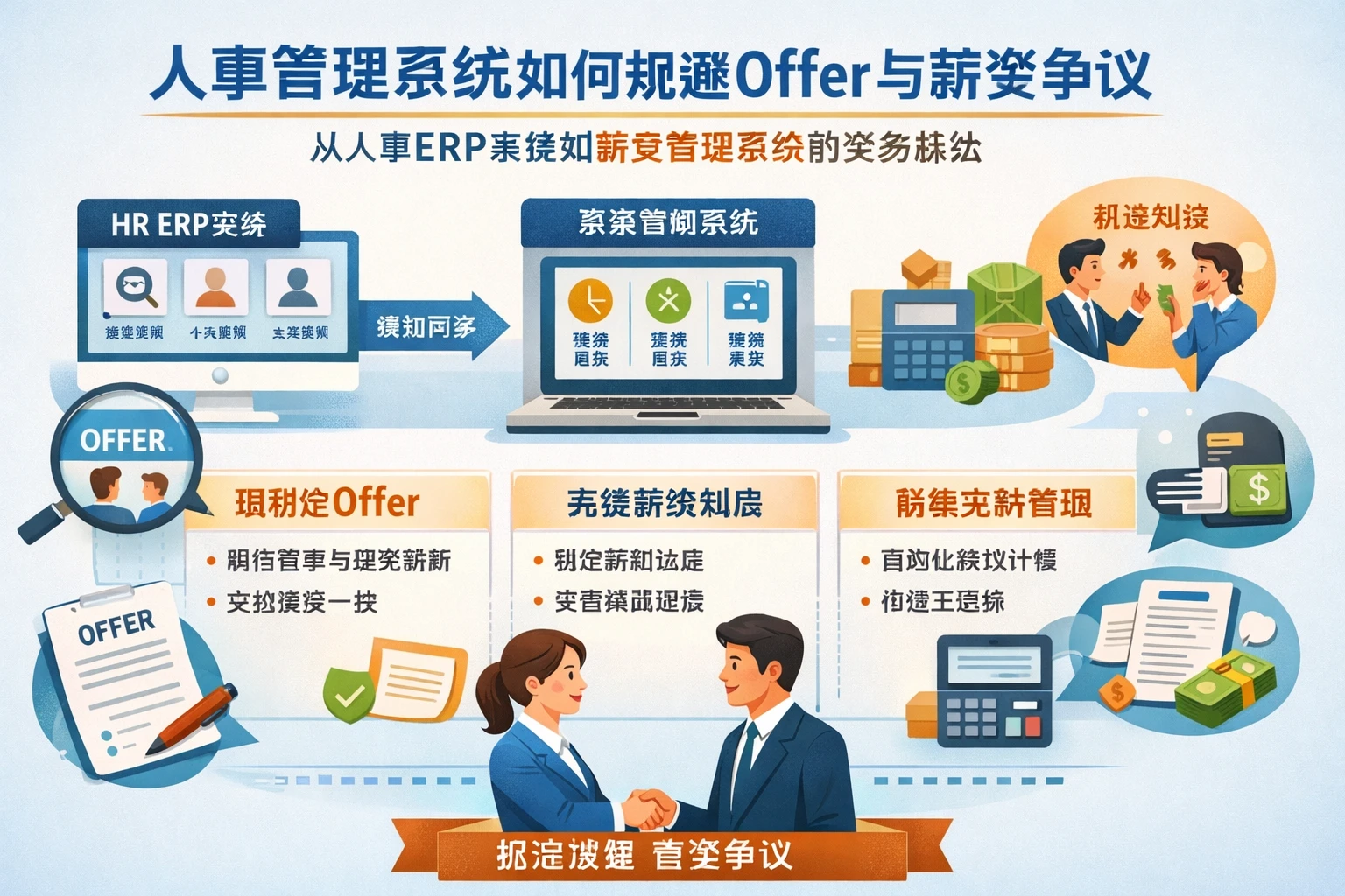 人事管理系统如何规避offer与薪资争议：从人事ERP系统到薪资管理系统的实务解法