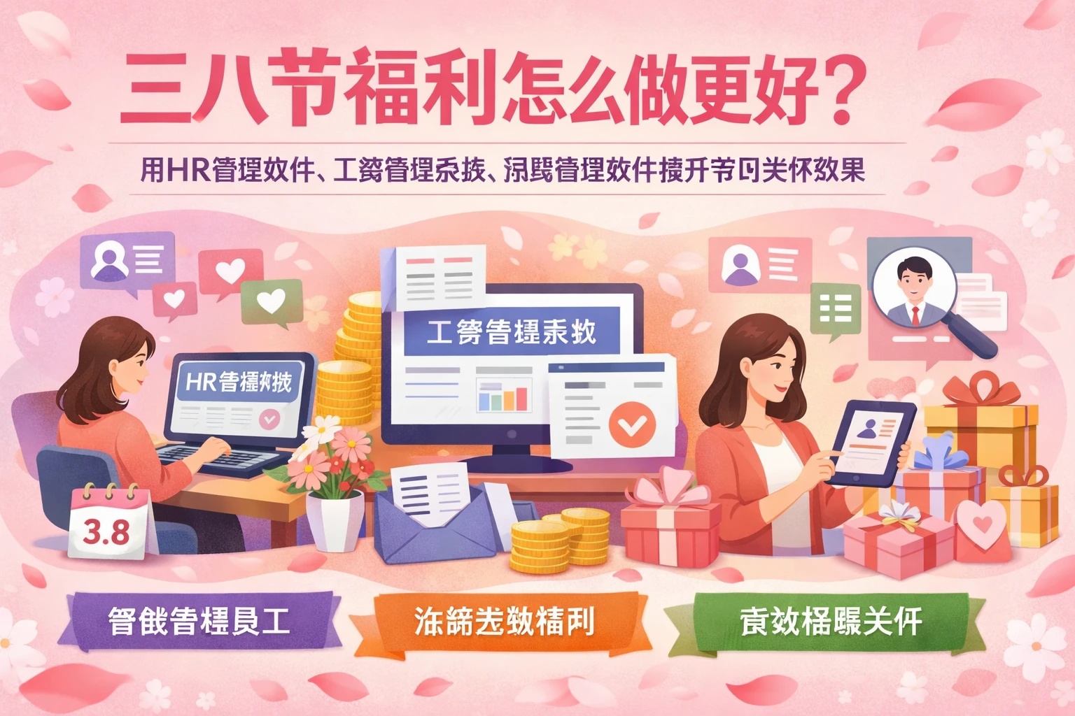 三八节福利怎么做更好？用HR管理软件、工资管理系统、招聘管理软件提升节日关怀效果