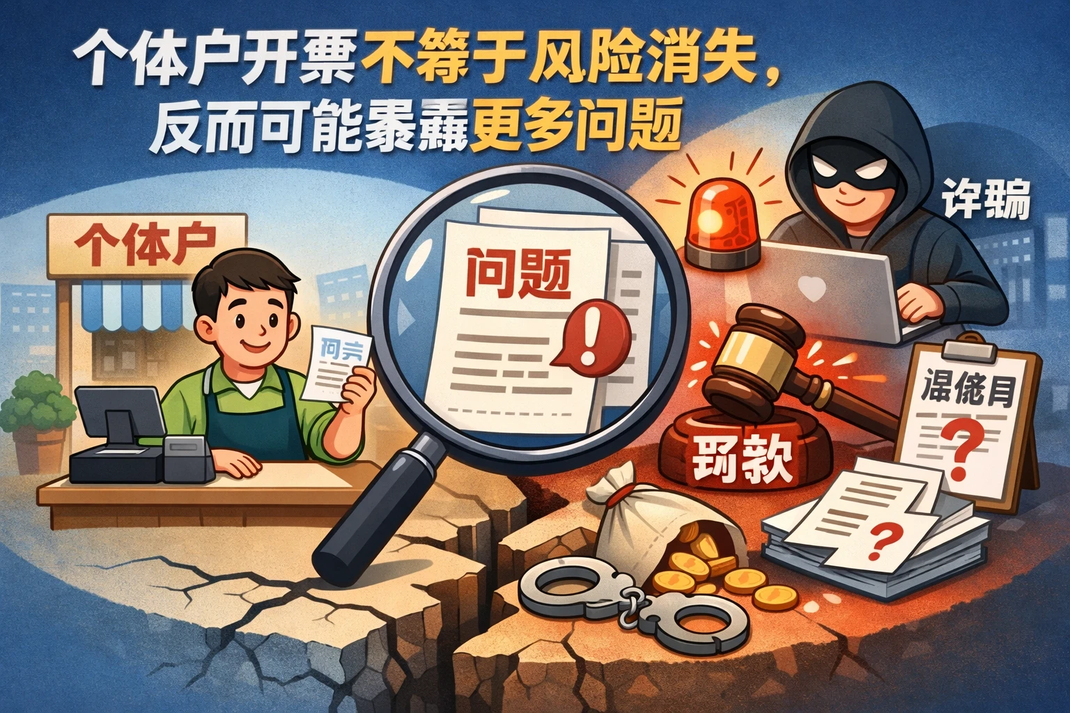 个体户开票不等于风险消失,反而可能暴露更多问题