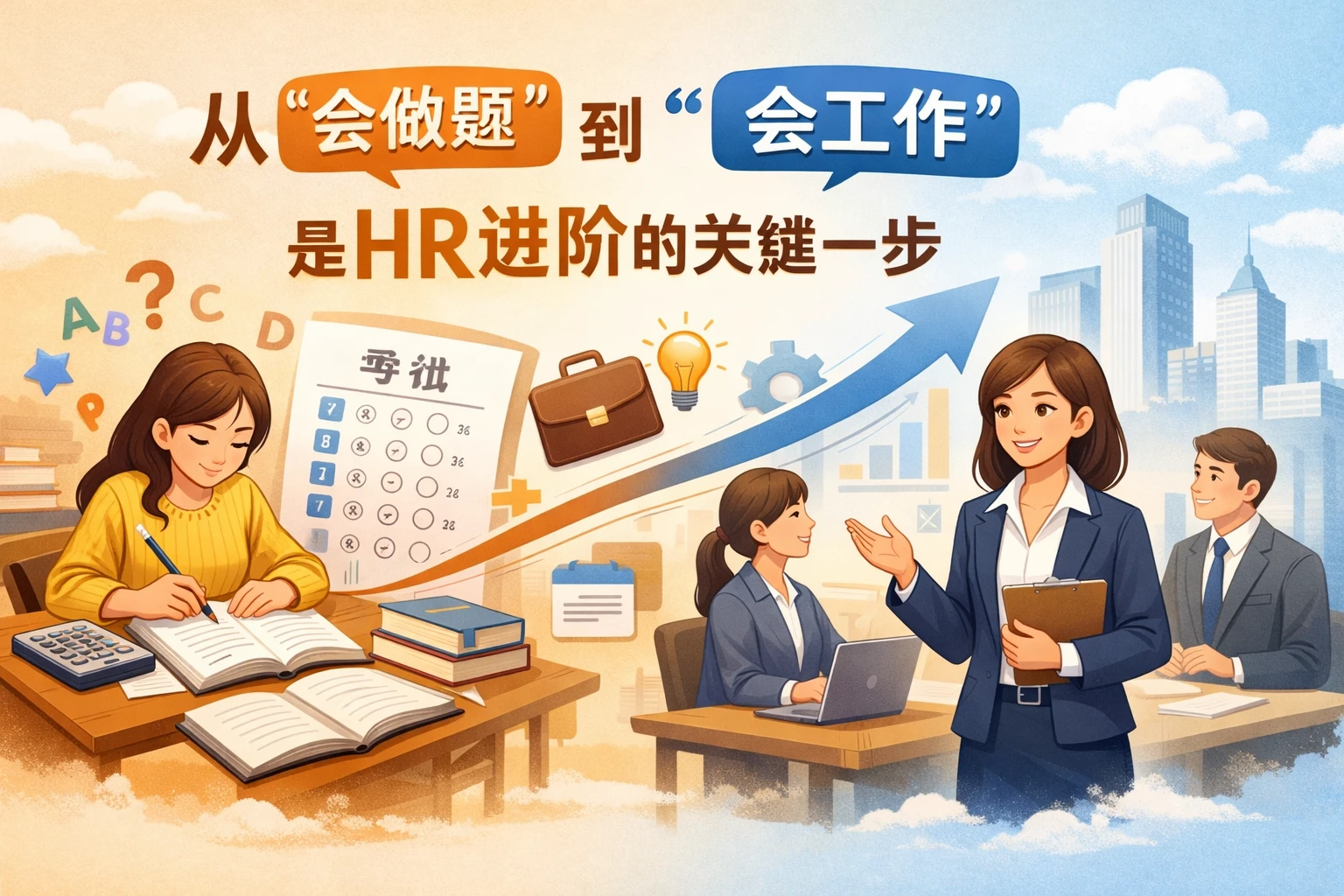 从“会做题”到“会工作”，是HR进阶的关键一步