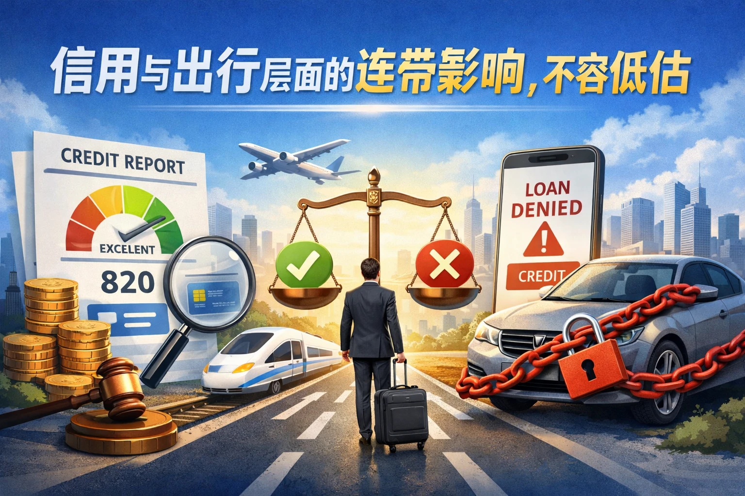 信用与出行层面的连带影响，不容低估