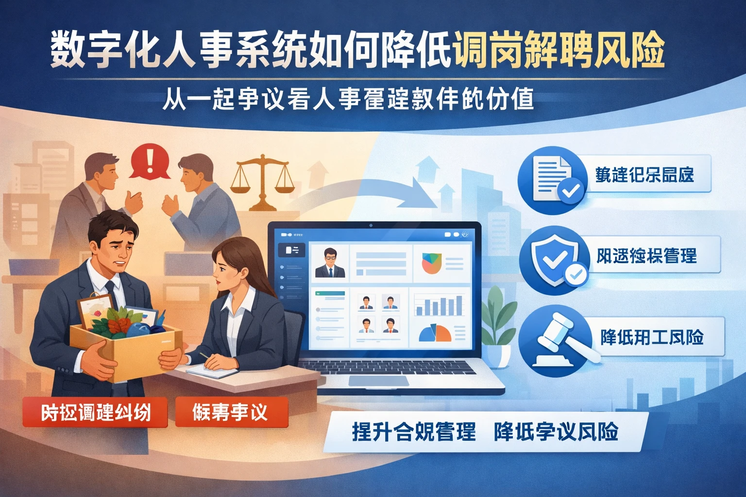 数字化人事系统如何降低调岗解聘风险：从一起争议看人事管理软件的价值