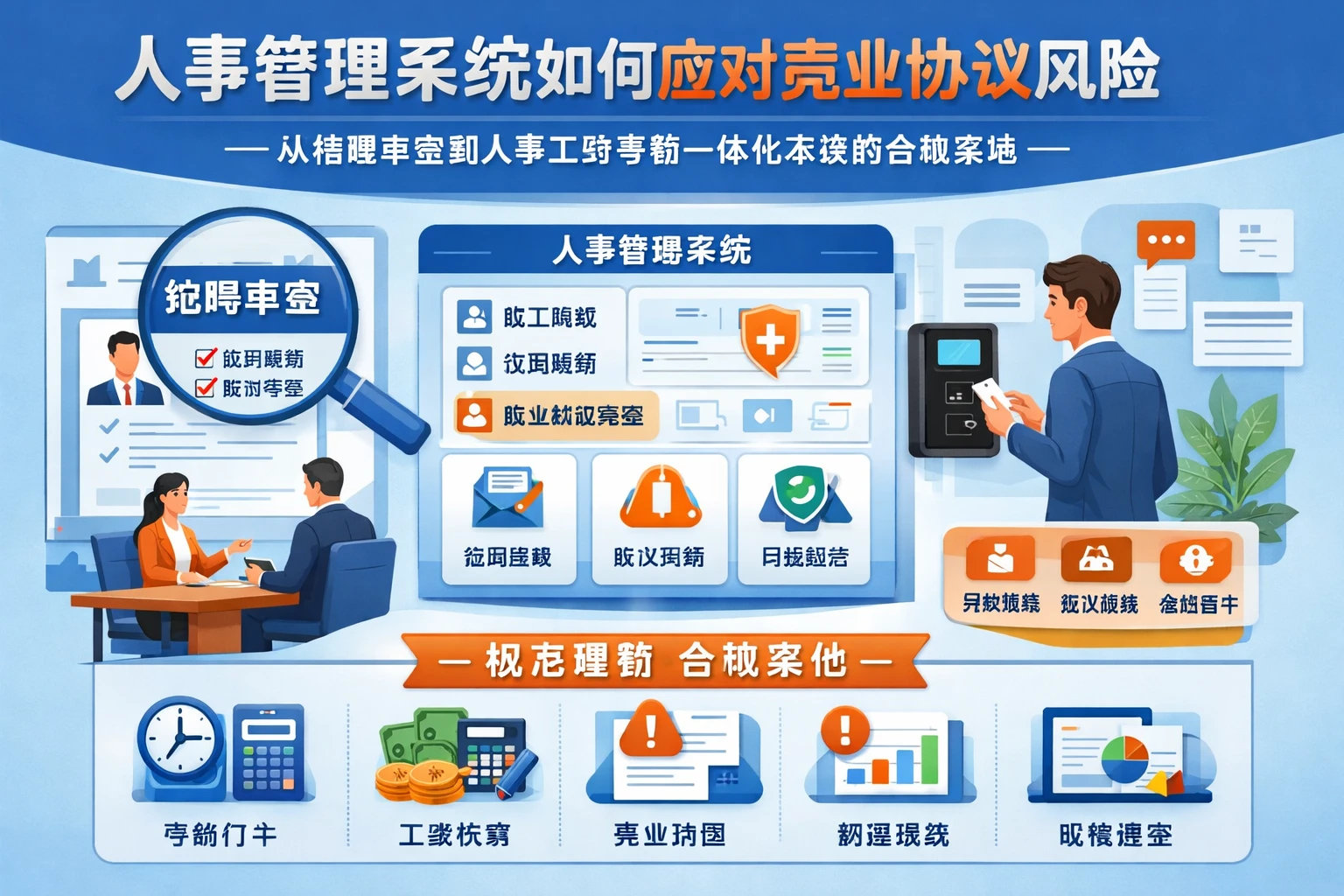 人事管理系统如何应对竞业协议风险:从招聘审查到人事工资考勤一体化系统的合规落地