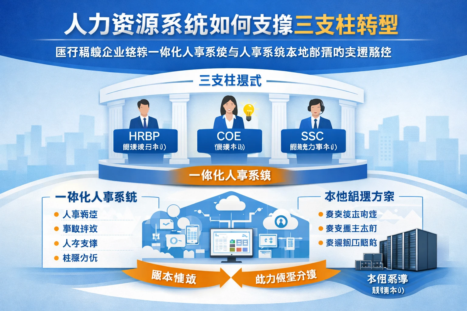 人力资源系统如何支撑三支柱转型：医疗器械企业选择一体化人事系统与人事系统本地部署的关键路径