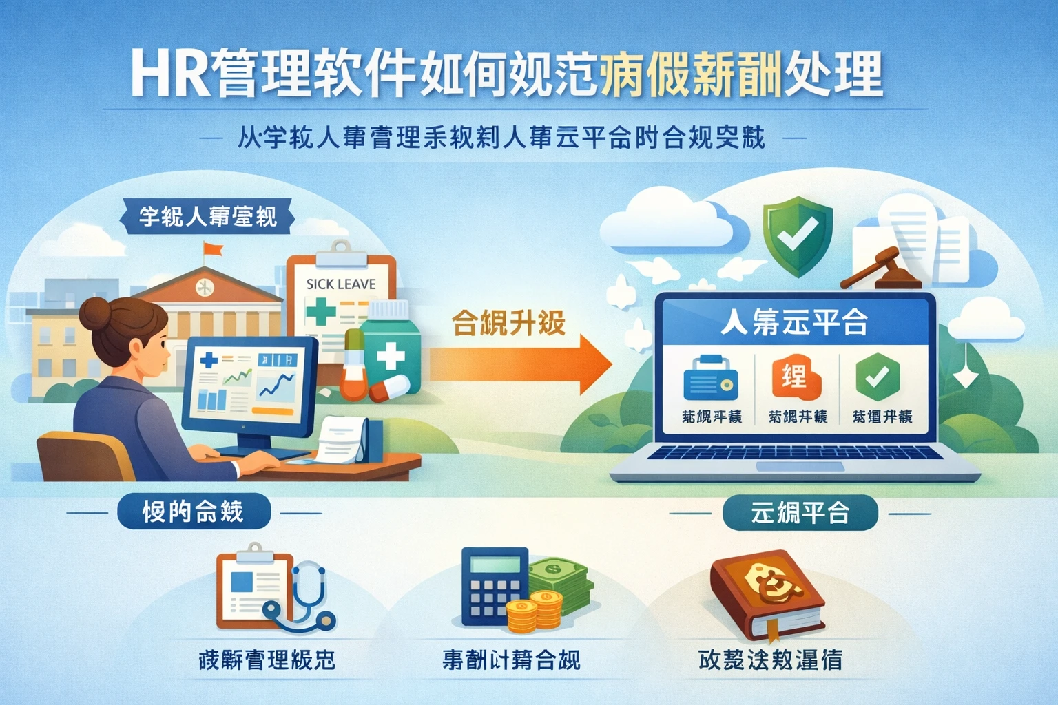 HR管理软件如何规范病假薪酬处理：从学校人事管理系统到人事云平台的合规实践