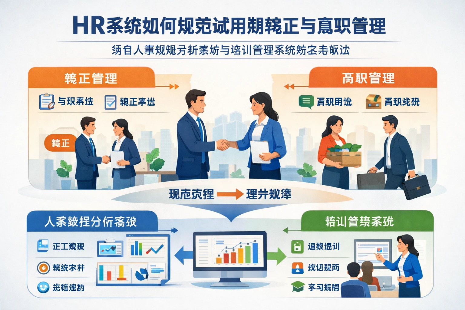 HR系统如何规范试用期转正与离职管理：结合人事数据分析系统与培训管理系统的实务解法