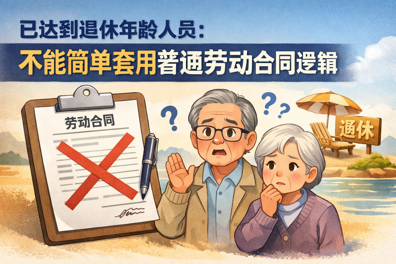 已达到退休年龄人员:不能简单套用普通劳动合同逻辑