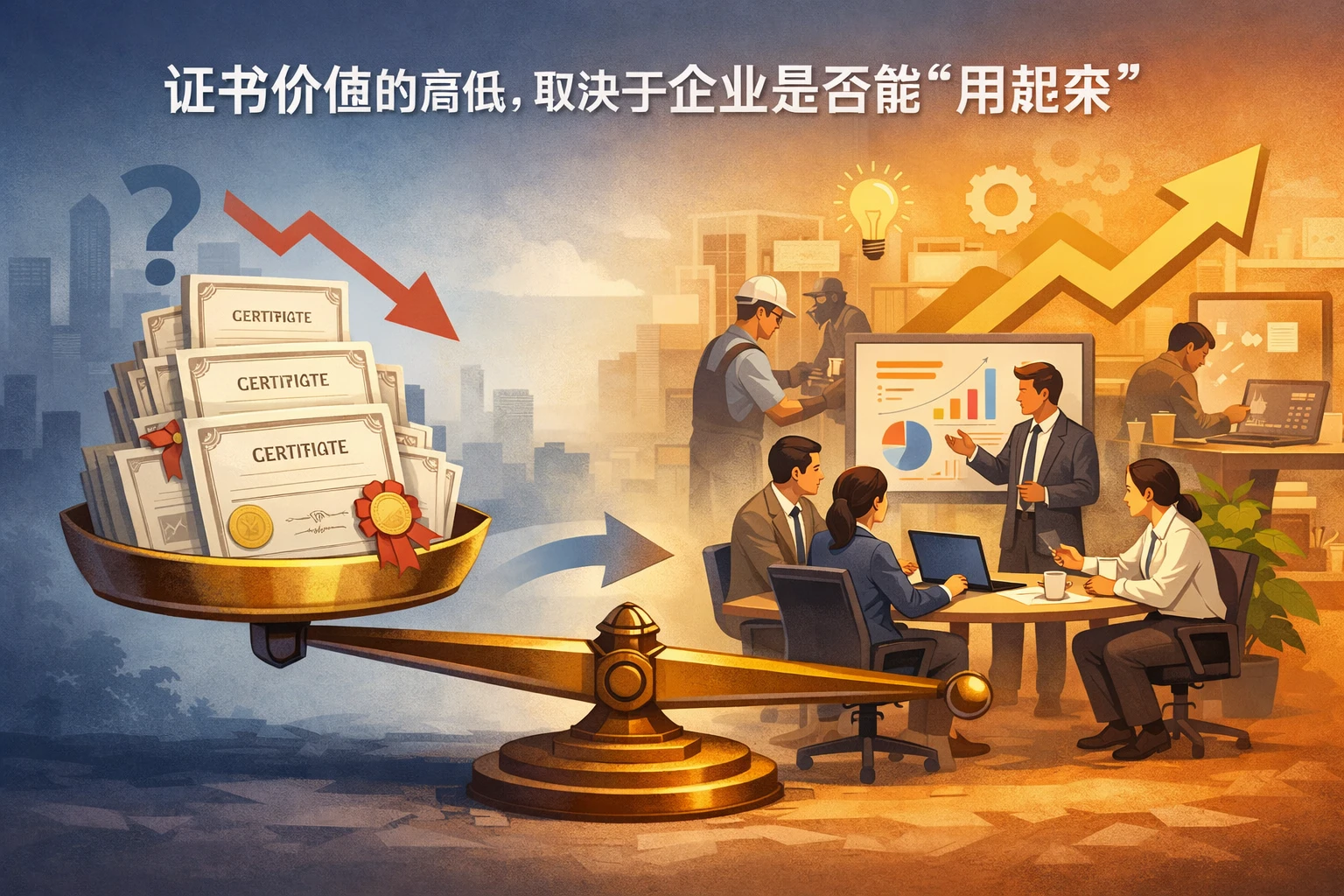 证书价值的高低，取决于企业是否能“用起来”