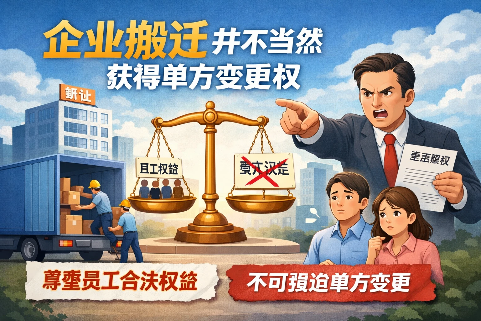 企业搬迁并不当然获得单方变更权