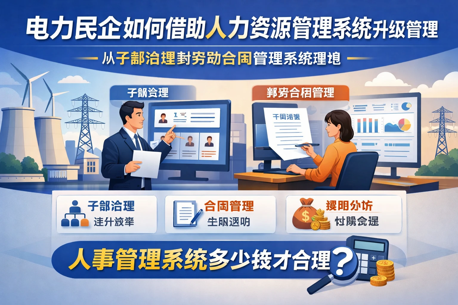 电力民企如何借助人力资源管理系统升级管理:从干部治理到劳动合同管理系统落地,人事管理系统多少钱才合理