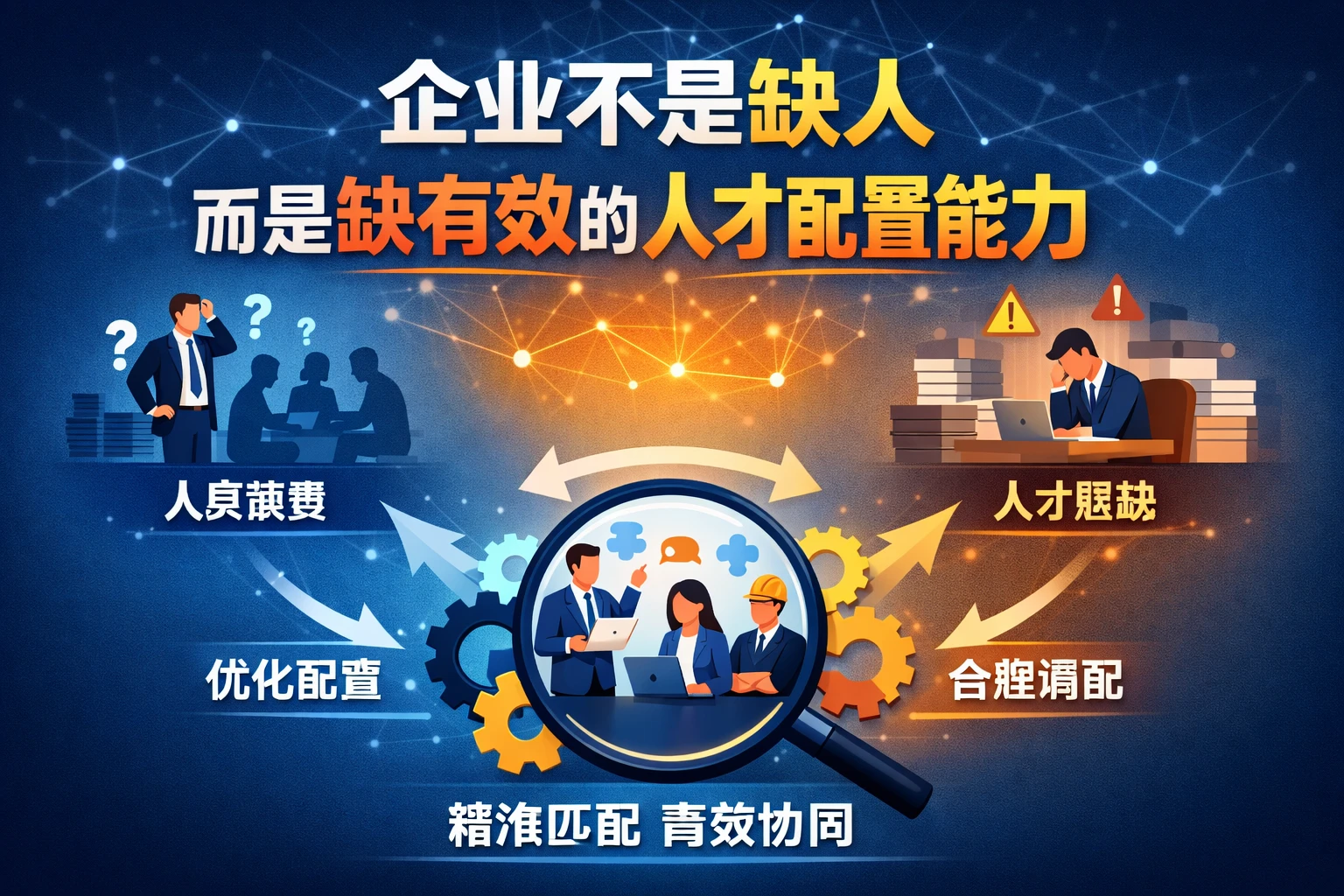 企业不是缺人,而是缺有效的人才配置能力