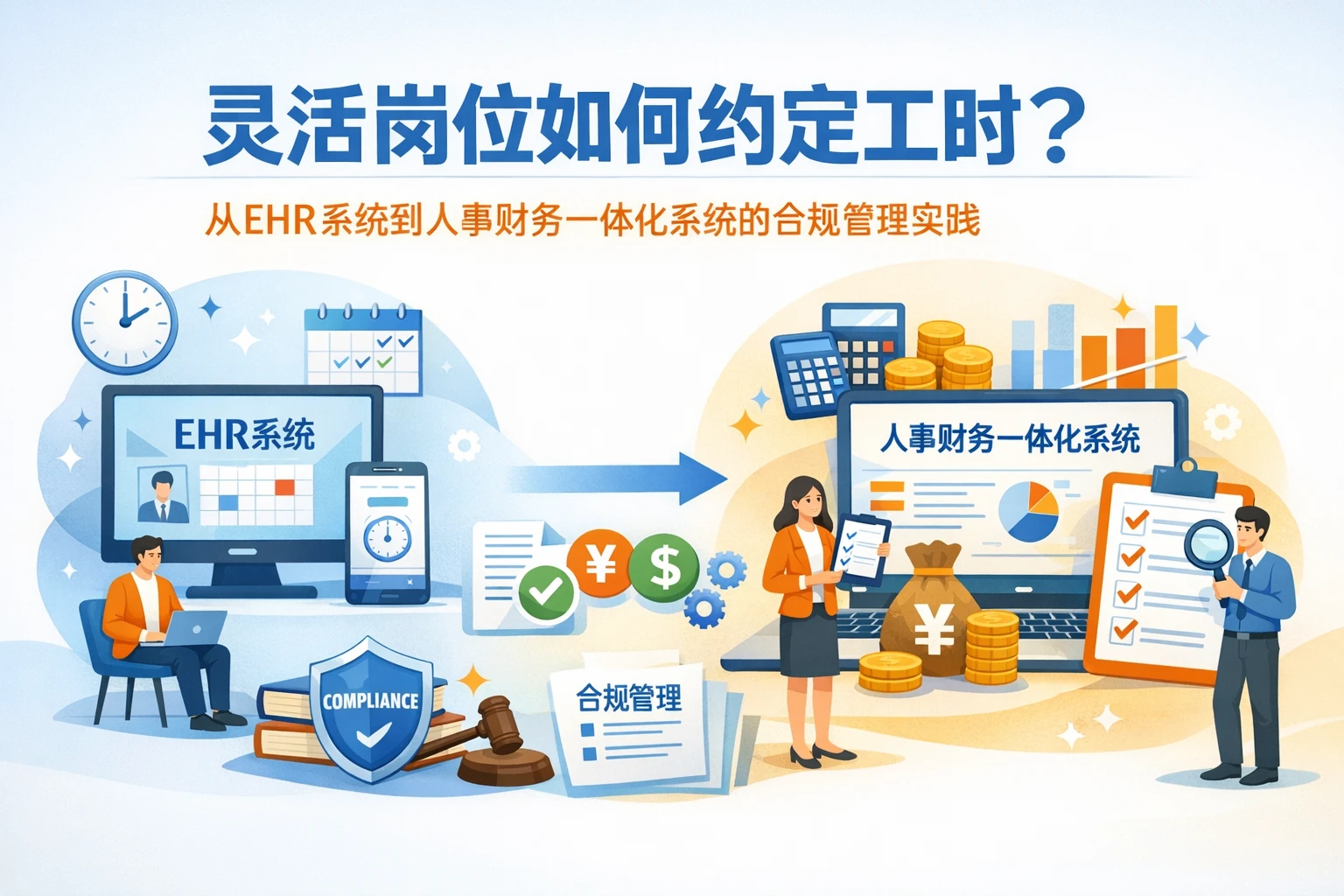 灵活岗位如何约定工时？从ehr系统到人事财务一体化系统的合规管理实践