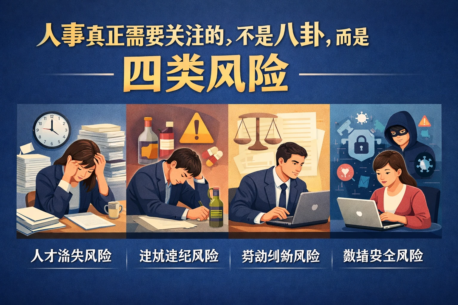 人事真正需要关注的，不是八卦，而是四类风险