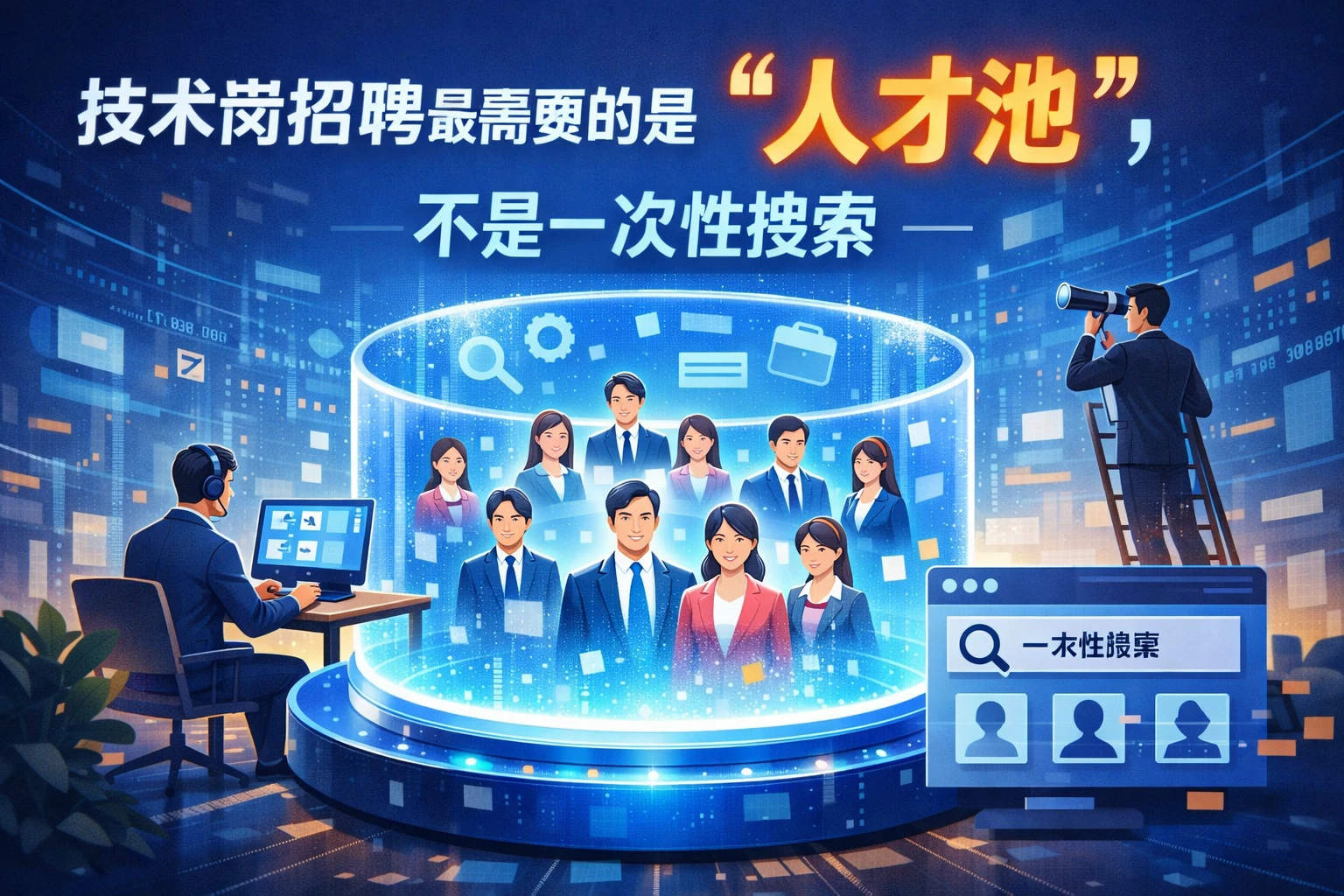 技术岗招聘最需要的是“人才池”,不是一次性搜索