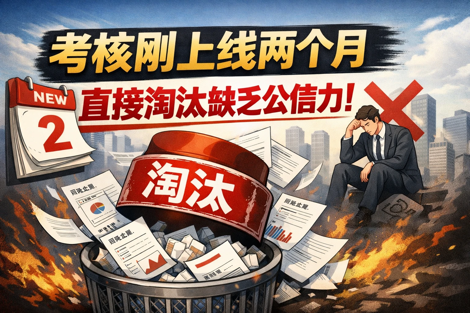 考核刚上线两个月，直接淘汰缺乏公信力