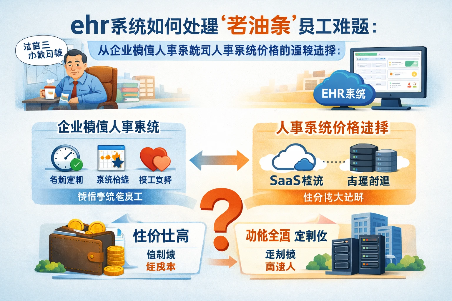 ehr系统如何处理“老油条”员工难题：从企业微信人事系统到人事系统价格的落地选择