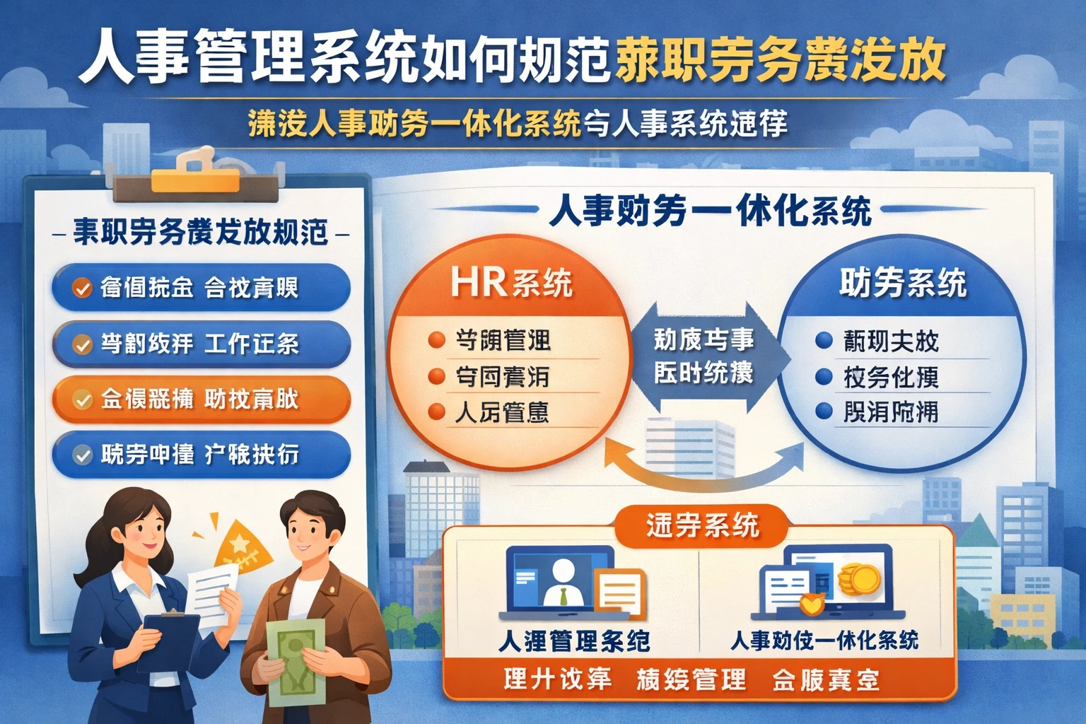 人事管理系统如何规范兼职劳务费发放：兼谈人事财务一体化系统与人事系统推荐