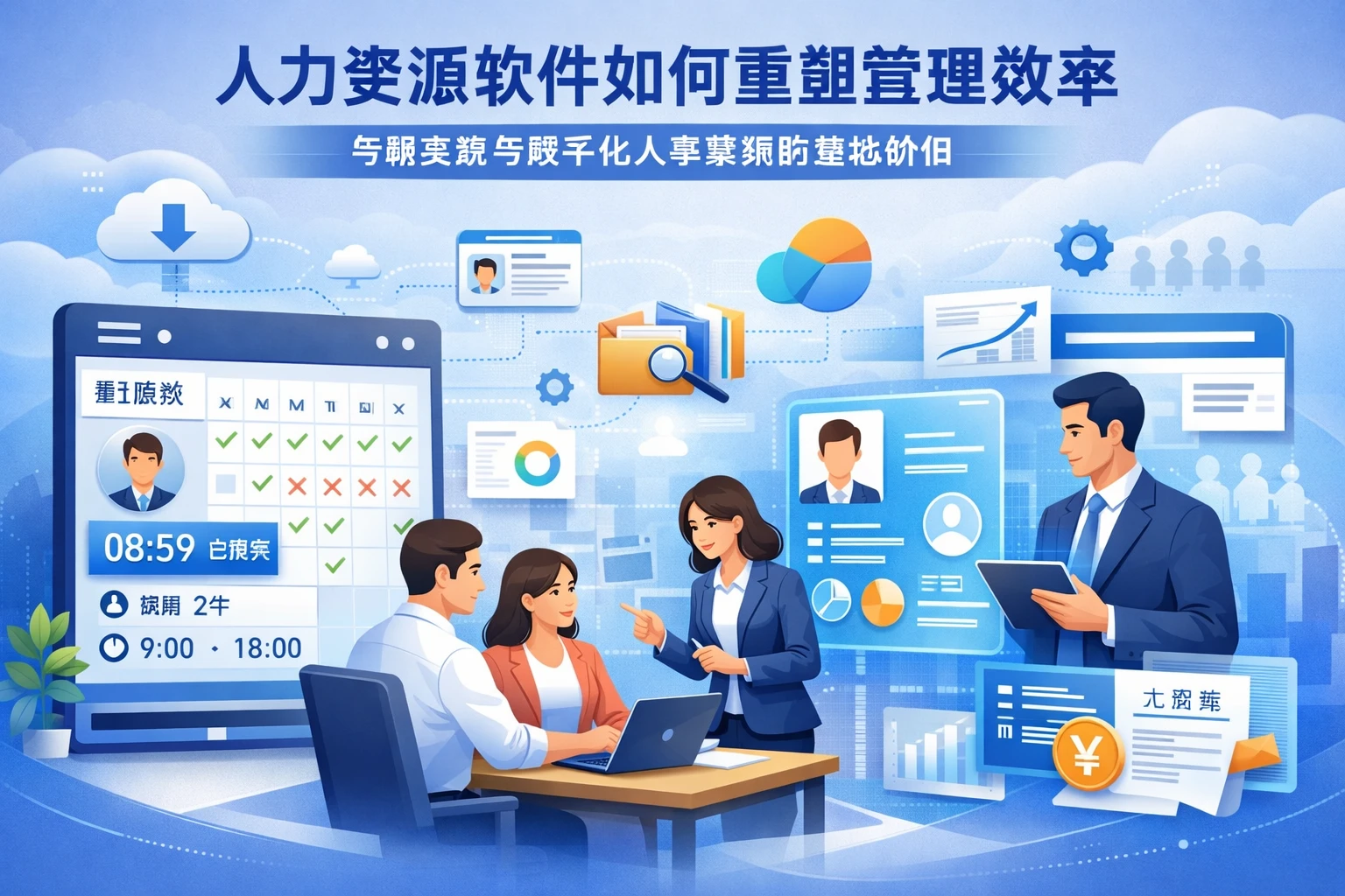 人力资源软件如何重塑管理效率：考勤系统与数字化人事系统的落地价值
