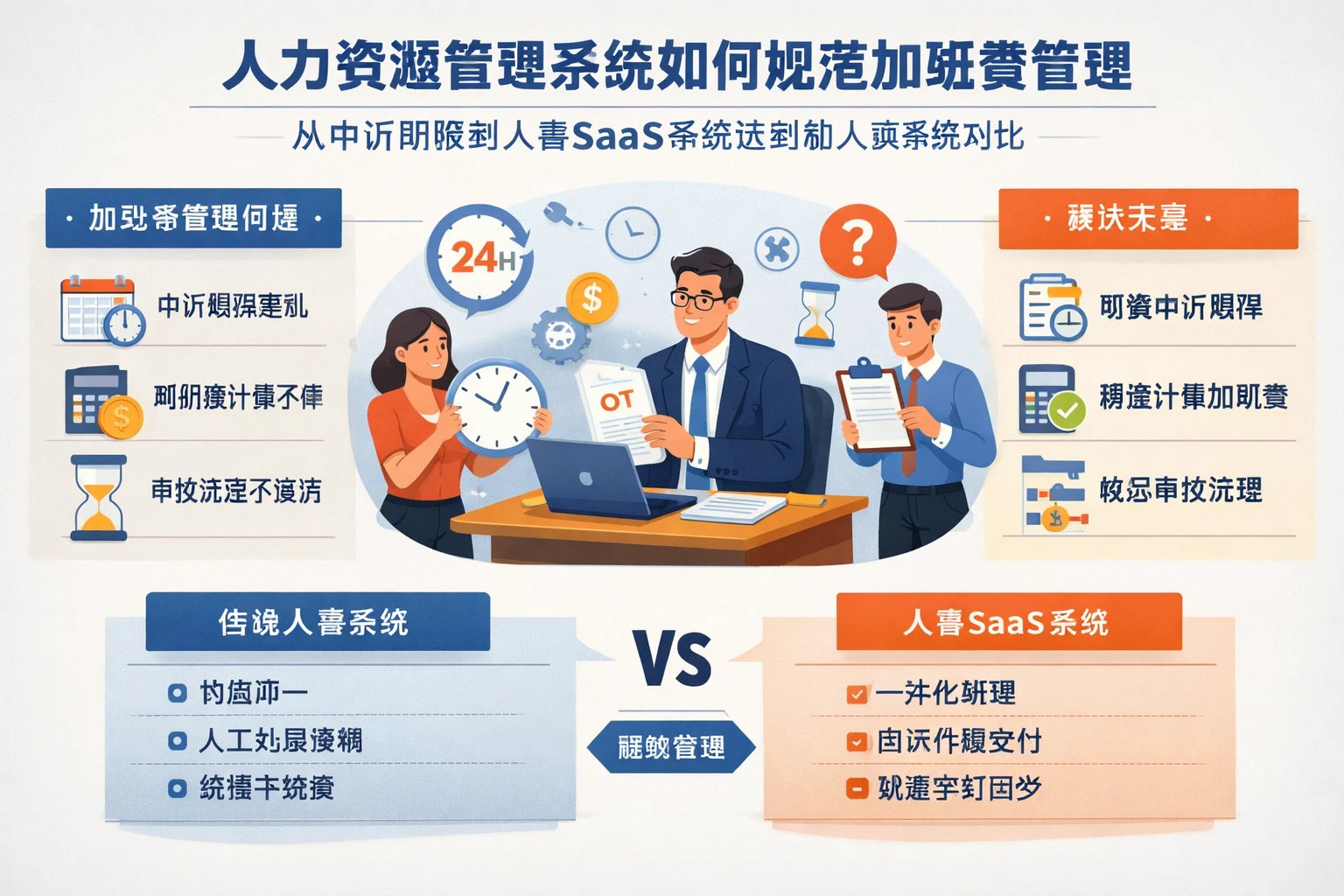 人力资源管理系统如何规范加班费管理：从申诉期限到人事SaaS系统选型的人事系统对比